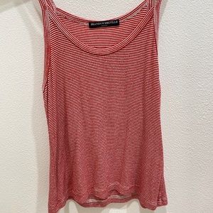 Red and white striped Brandy Melville tank